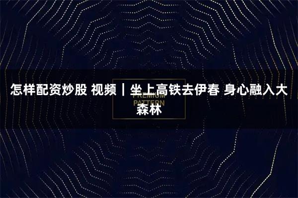 怎样配资炒股 视频｜坐上高铁去伊春 身心融入大森林